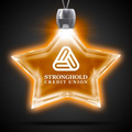 24" Amber Yellow Star Light-Up Pendant Necklace